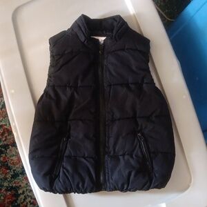 Justice black puffer vest